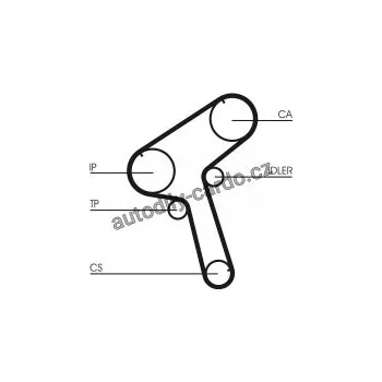 Rozvod motoru Sada rozvodového řemene CONTINENTAL CTAM CT843K1