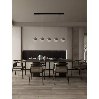 Moderní lustr Orenda 5 line Černá