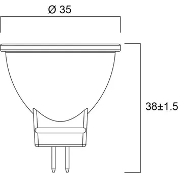 Lampička Sylvania LED reflektor GU4 MR11 4W 4000K 36° 345lm