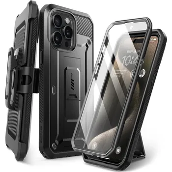 Pouzdro na mobilní telefon Flipové pouzdro Supcase pro Apple iPhone 15 Pro, černé