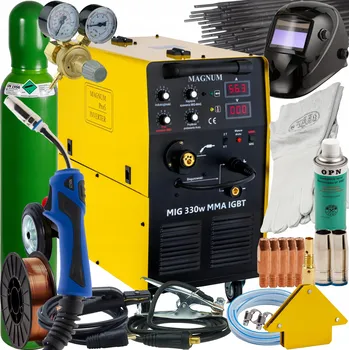 Svářečka Magnum svařovací invertor MIG 330W IGBT 4x4 400V 330A MB25 5m