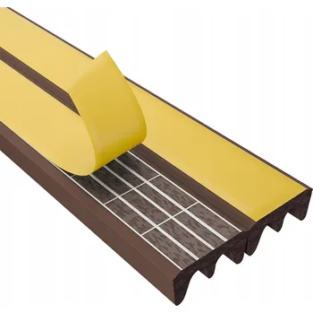 Obraz Okenní těsnění hnědé DQ-PP 0,9 x 2500 x 4 mm