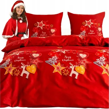 Povlečení Sada Povlečení 220x200 2x70x80 3-dílná Vánoce
