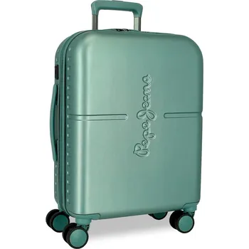 JOUMMA BAGS PEPE JEANS Highlight Verde, ABS Cestovní kufr, 55x40x20cm, 37L, 768862B (small exp.)