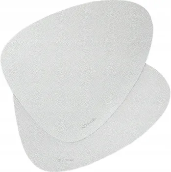 prostírání Prostírání na stůl FEMELO stříbrné, sada 2 ks, průměr 38 cm HOMLA