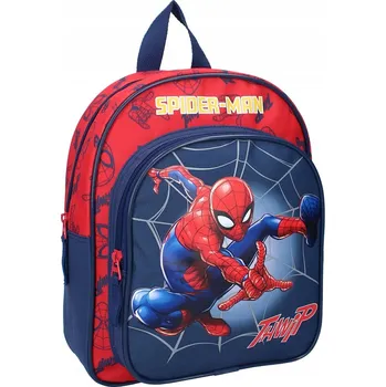 Dětský batoh Batoh předškolní batoh Spider-Man Vadobag pro chlapce, červený