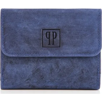 Peněženka Paolo Peruzzi dámská peněženka z pravé kůže modrá