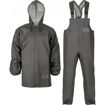 Pláštěnka Nepromokavý pracovní oděv do deště PROS - zahradnické kalhoty s laclem + bunda, velikost L