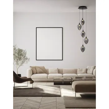 Minimalistický lustr Nali 5 Černá