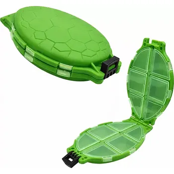 Dárková krabička KRABIČKA na malé rybářské příslušenství, ŽELVIČKA 12 PŘIHRÁDEK - Barva ZELENÁ