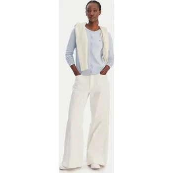 Dámský svetr Tommy Hilfiger Kardigan WW0WW42370 Světle modrá Regular Fit XL