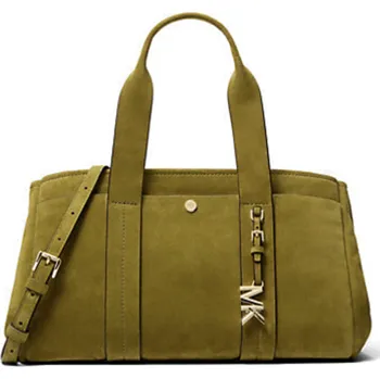 Kabelka Michael Kors Romee kožená semišová kabelka sm pistáciová