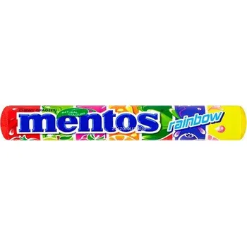 Bonbon Mentos Rainbow dražé s ovocnými příchutěmi se žvýkací náplní 37,5g