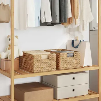 Úložné koše 2 pcs Přírodní 35 x 25 x 17 cm Vodní hyacint