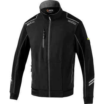 Pánská softshellová bunda Sparco technická softshell lehká bunda Austin, barva: černo-šedá, velikost: M