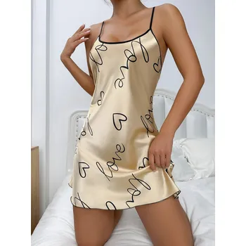 Dámské erotické šaty Best Fashion Pohodlná dámská noční košilka Velikost: XL, Barva (Varianta): Šampaňská