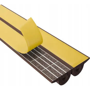 Těsnění do okna a dveří Těsnění do dveří a oken Samolepicí protihlukové hnědé typ P 9x5,5mm - 25m