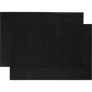 prostírání Prostírání na stůl CLASIC černé, sada 2 ks 30x45 cm HOMLA