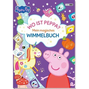 První čtění Peppa Pig: Wo ist Peppa? Mein magisches Wimmelbuch - Panini