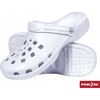 Pracovní obuv Bílé nazouváky Reis BCDOTS velikost 44