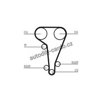 Rozvod motoru Sada rozvodového řemene s vodní pumpou CONTINENTAL CTAM CT728WP2
