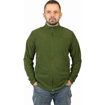 Pánská mikina Pánská Fleecová Mikina khaki rozepínací mikina TRANSITIONAL Captain Mike XL