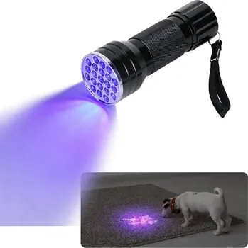 Svítilna UV ULTRA FIALOVÁ SVÍTILNA 21 LED STOP HLINÍK