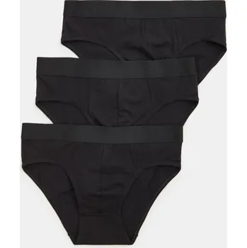 Kalhotky Sinsay - Sada 3 kusů kalhotek s vysokým podílem bavlny - černá - 208GW-99X - 208GW-99X-XXL