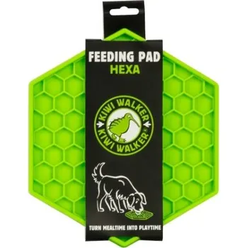 Hračka pro psa Lízací podložka KIWI WALKER Hexa Maxi zelená 24x21cm