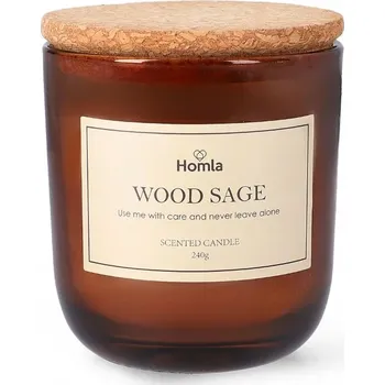 Svíčka Parafínová vonná svíčka Wood Sage Homla 1 ks