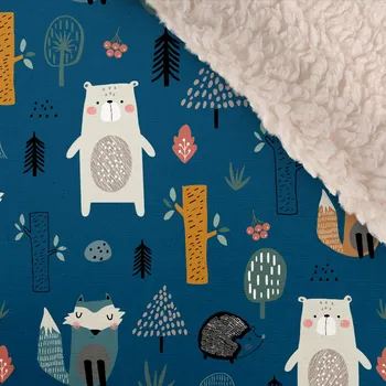 Softshell zimní s bílým beránkem premium petrol forest