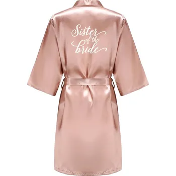 Dámské noční prádlo Best Fashion Saténový dámský župan pro svatební přípravy Velikost: M, Barva (Varianta): As the photo show 1