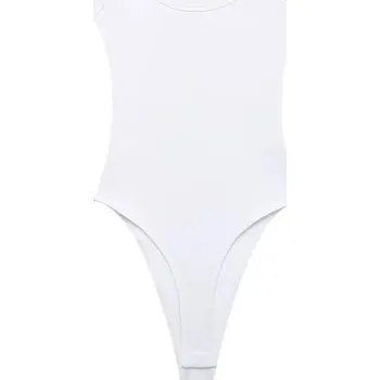 Body Best Fashion Ribbed dámské body s kulatým výstřihem a zapínáním Velikost: M, Barva (Varianta): as picture 1