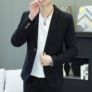 Pánské sako Best Fashion Pánské elegantní sako pro společenské i volnočasové nošení Černá M