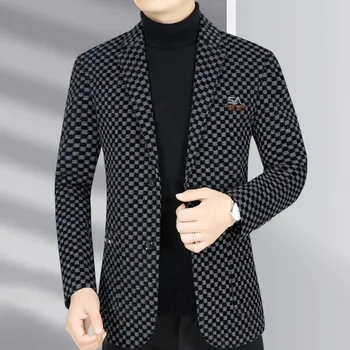 Best Fashion Pánské společenské sako pro slavnostní akce Velikost: L, Barva (Varianta): Black and grey