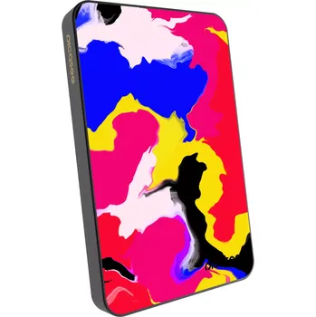 Powerbanka Picasee Powerbanka s MagSafe 5 000 mAh Šedá - Watercolor