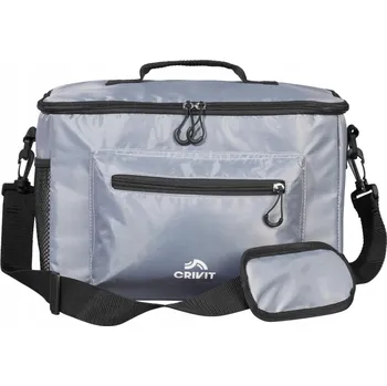 turistický batoh Šedá chladicí taška Crivit, objem 15 l, boční kapsa, držadlo