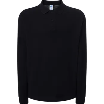 Pánské tričko Pánská polokošile s dlouhým rukávem JHK PORA-210 LS černé BK vel. L