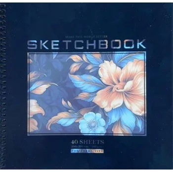 Skicák 200x200/40 listů hladký Květiny FRESH