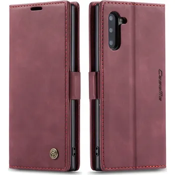 Pouzdro na mobilní telefon Flipové pouzdro Caseme pro Samsung Galaxy Note 10, červené