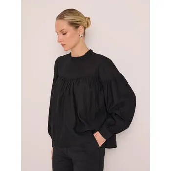 Dámské oblečení Sinsay - Nabíraná halenka - černá - 053GY-99X - 053GY-99X-XXL