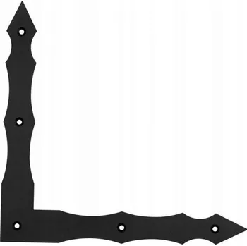 Obraz OZDOBNÝ ROHOVÝ PROFIL ČERNÝ 300x300x40x3.0 SNO4