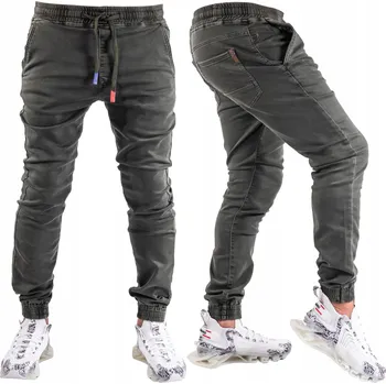 Pánské kalhoty VEL.30 Pánské jogger kalhoty PREMIUM Olivové MISADE