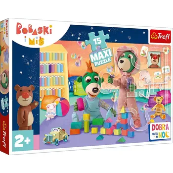 Puzzle Trefl Puzzle na dobrou noc 15 dílků Veselý svět Babaskówa 14332