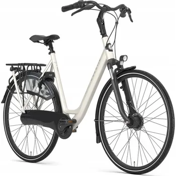 Městské kolo Městské kolo Gazelle Orange C7+ rám 53 cm, kola 28", bílé