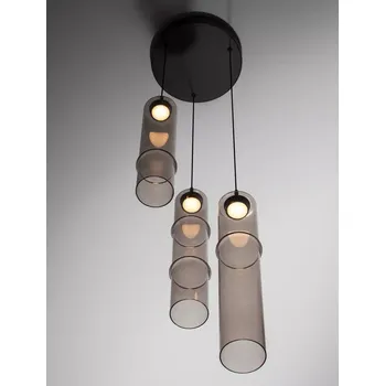 Designový lustr Sano 3 Smoky