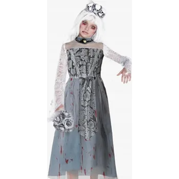 Karnevalový kostým Kostým Zombie Nevěsty pro Dívku, 12-14 let, 152-164 cm
