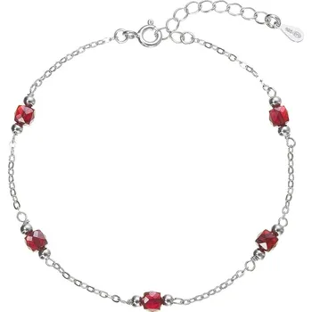 Náramek Pavona 13111.3 stříbrný/granáty 17-21 cm