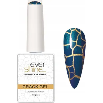 Lak na nehty HYBRIDNÍ LAK CRACK CRACKLE PRASKAJÍCÍ DEEP BLUE (HLUBOKÁ MODRÁ)