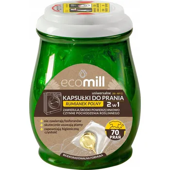Prací prostředek ECOMILL kapsle na praní univerzální s extraktem heřmánku polního 70ks